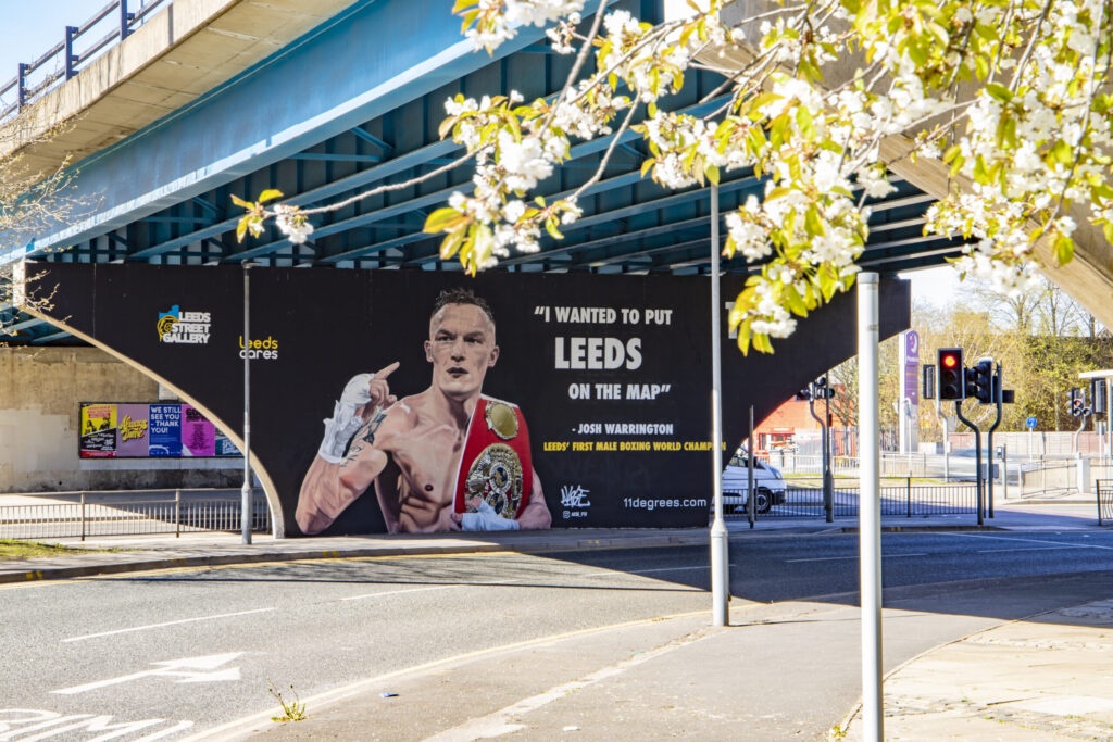 Josh Warrington Mural, Leeds Street Art, credit Carl Milner Photography for Visit Leeds