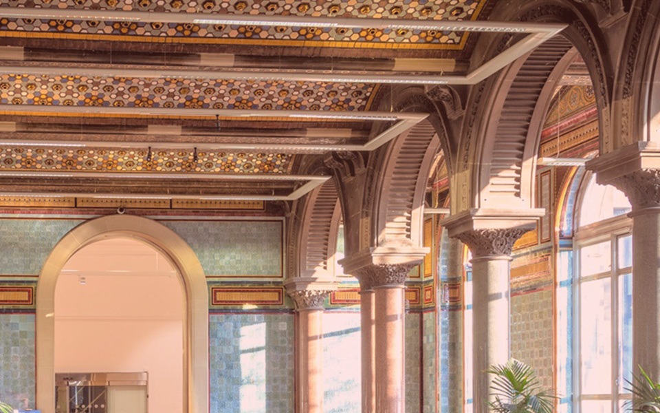 Detail from Leeds Tiled Hall Cafe