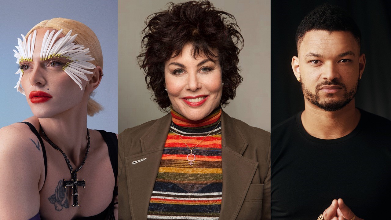 Photographs of Bimini and Ruby Wax side by side