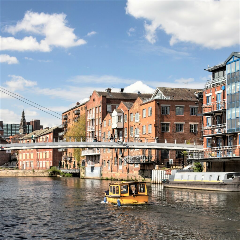 Leeds Waterfront, Water Taxi - credit Carl Milner Photography for Leeds City Council