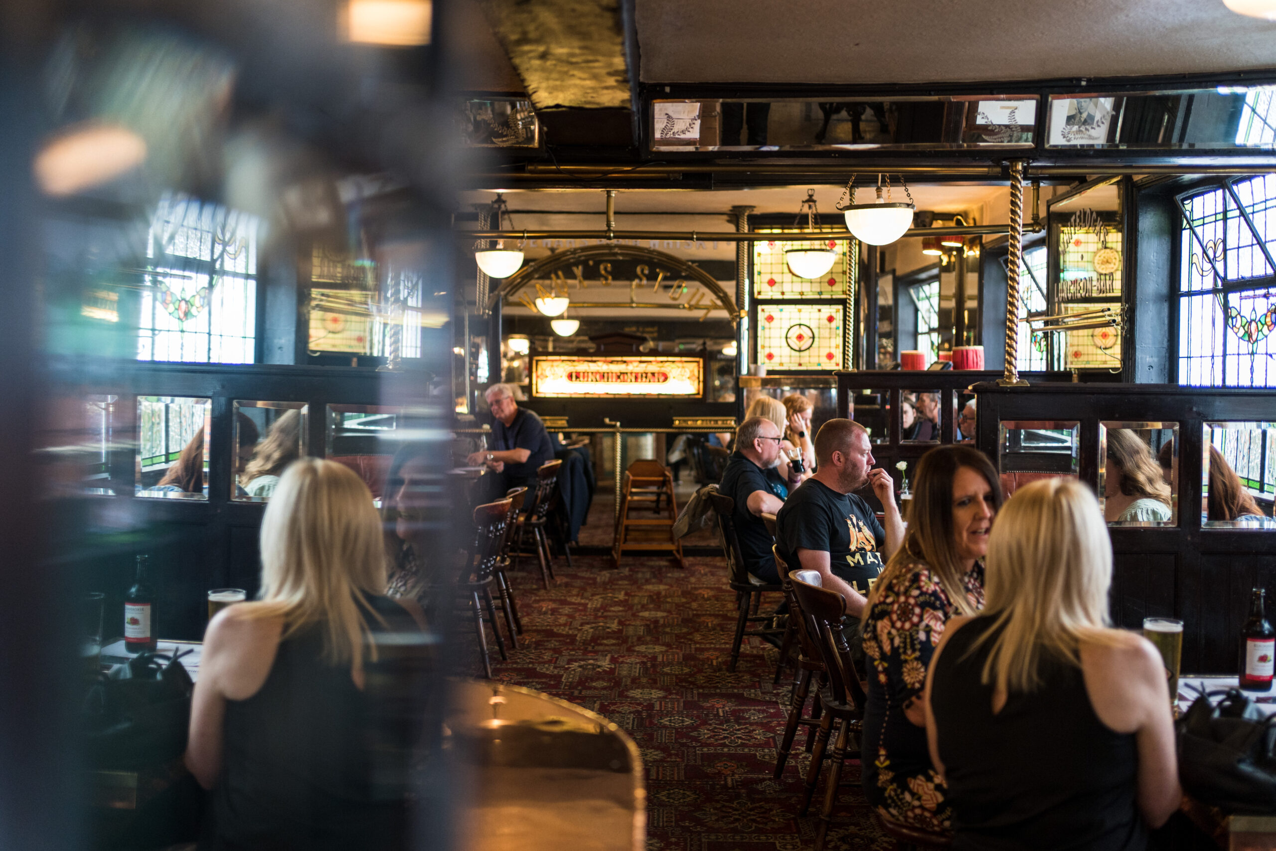The interior of Whitelocks - the oldest pub in Leeds