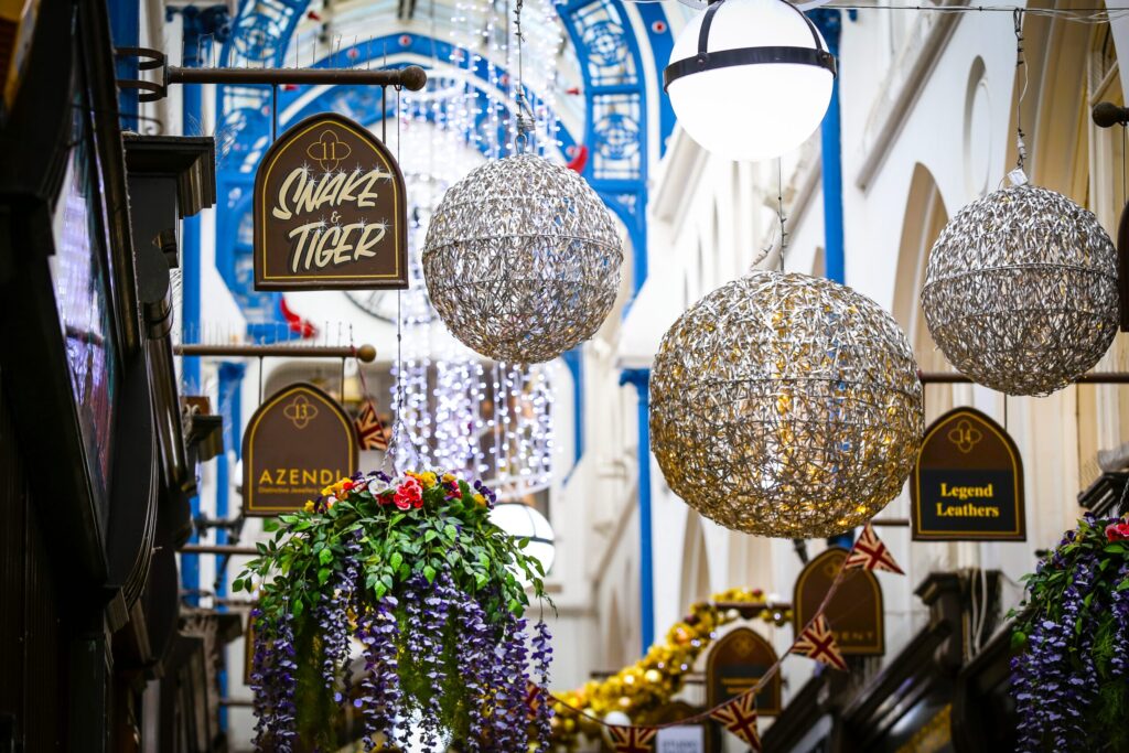 Thornton's Arcade - Christmas 2023 - Sarah Zagni Photography for Visit Leeds
