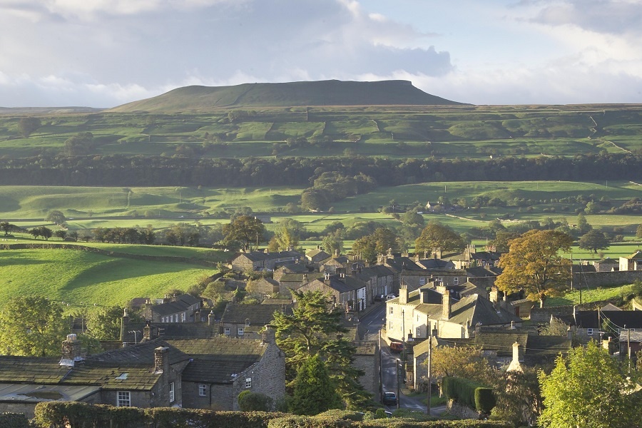 View of the hills at Askrigg, Yorkshire Dales - credit Welcome to Yorkshire