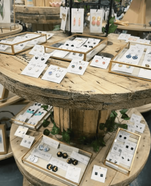 display of jewellery