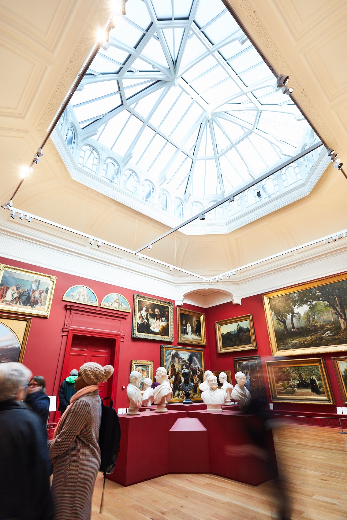 View of the Ziff gallery and glass ceiling at Leeds Art Gallery