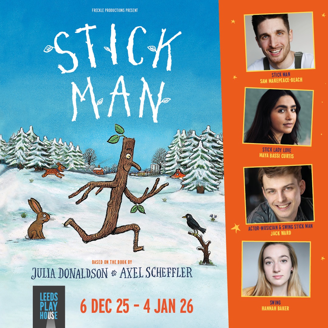 a cast poster for stick man