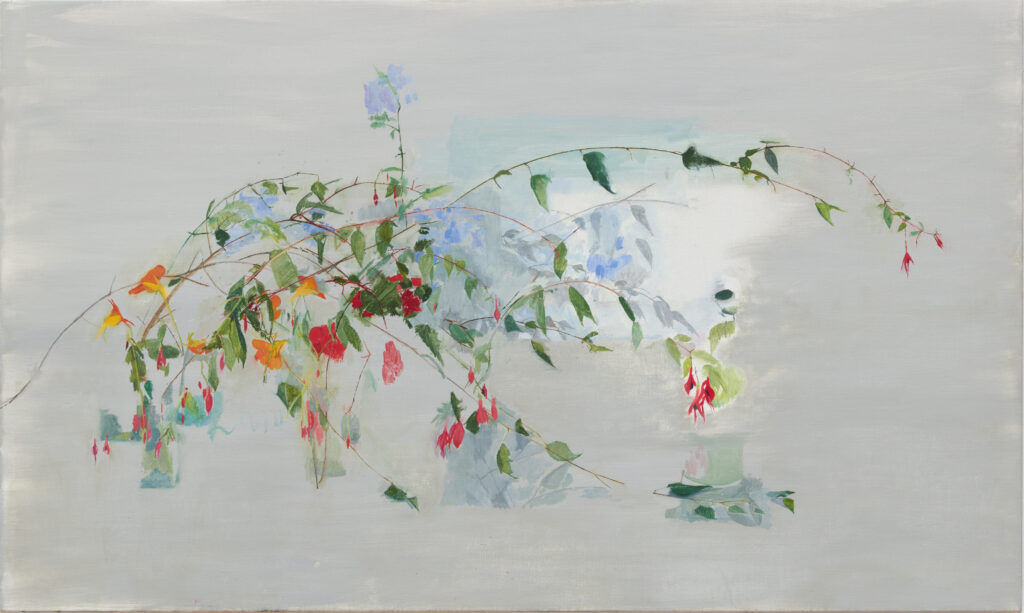 a painting of a floral arrangement