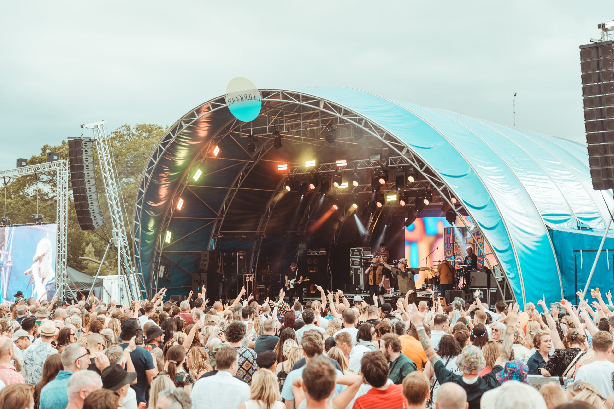 a large outdoor festival stage