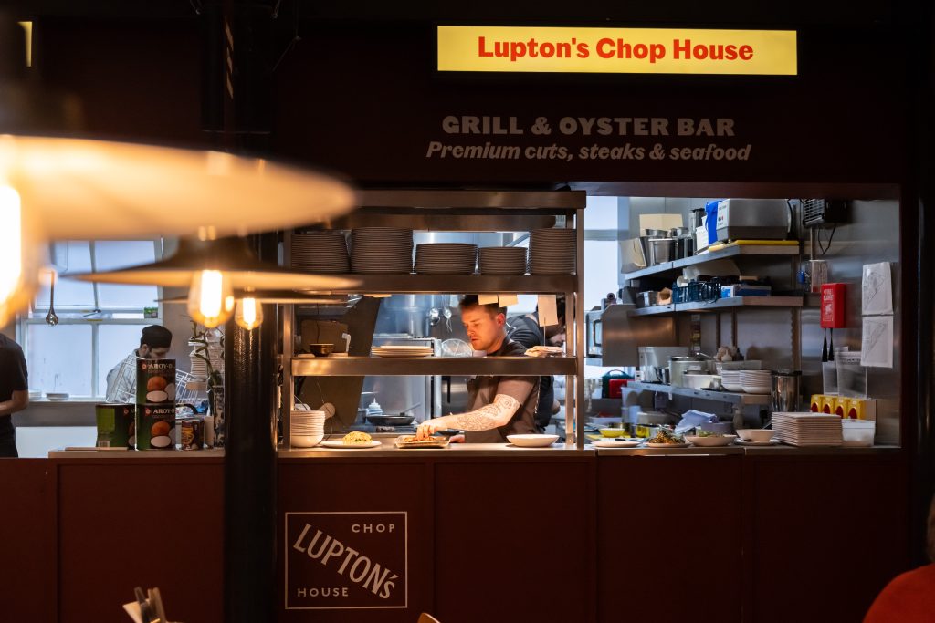 a restaurant kitchen 